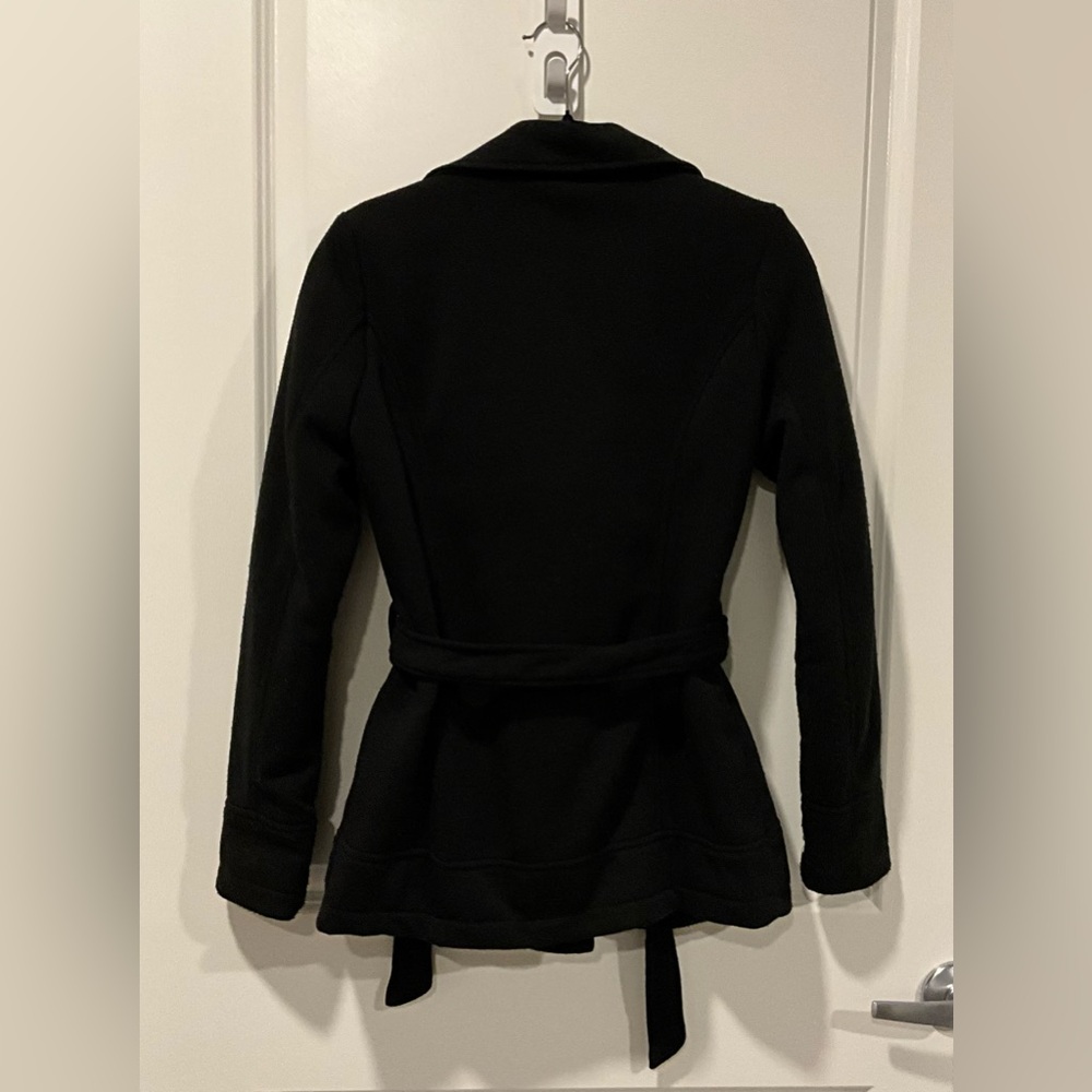 Women's Black Peacoat - Picture 4 of 4